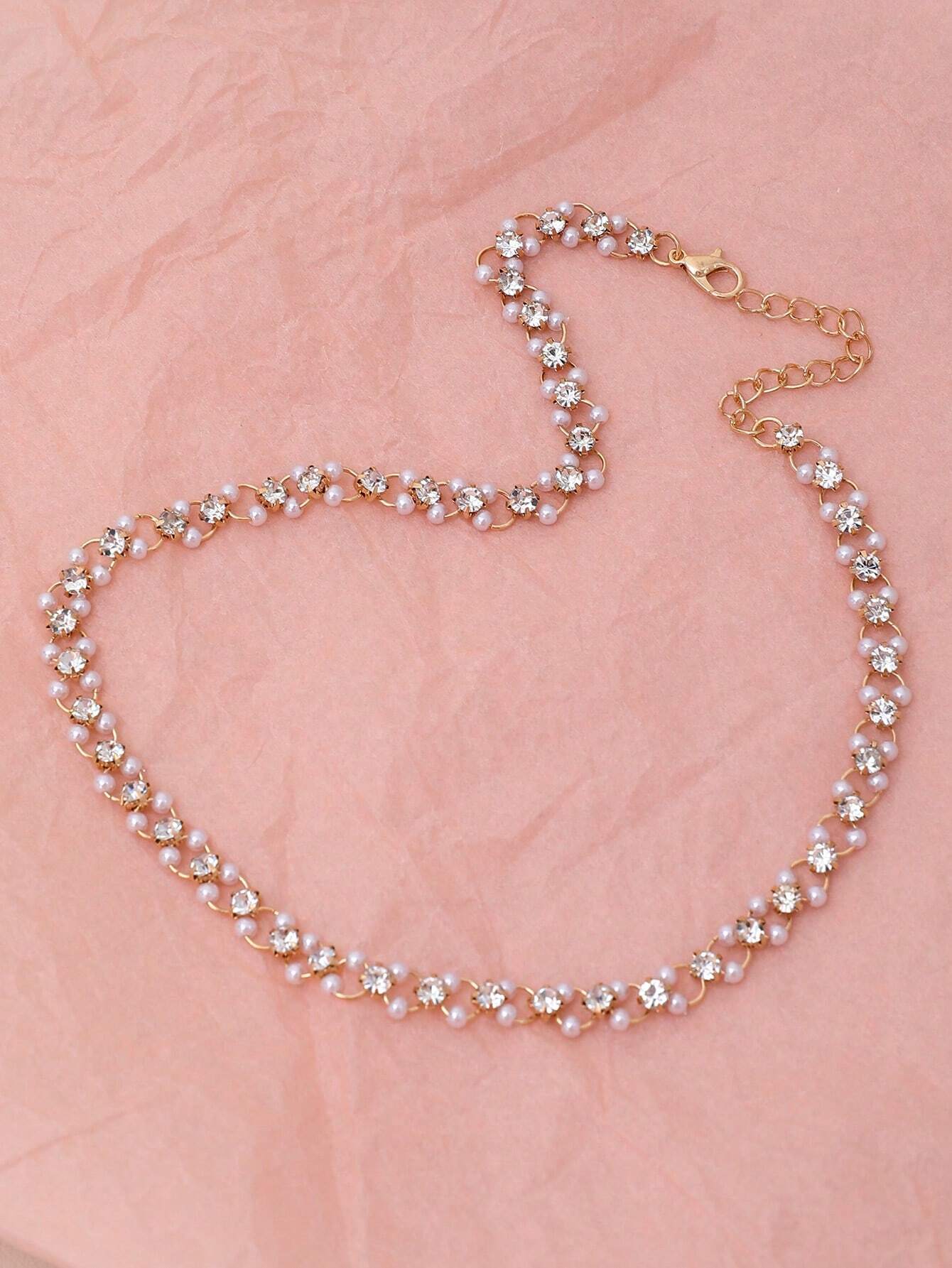  | SHEIN 1pc Imitation Faux Pearl Women Choker Necklace | Necklace | Shein | OneHub