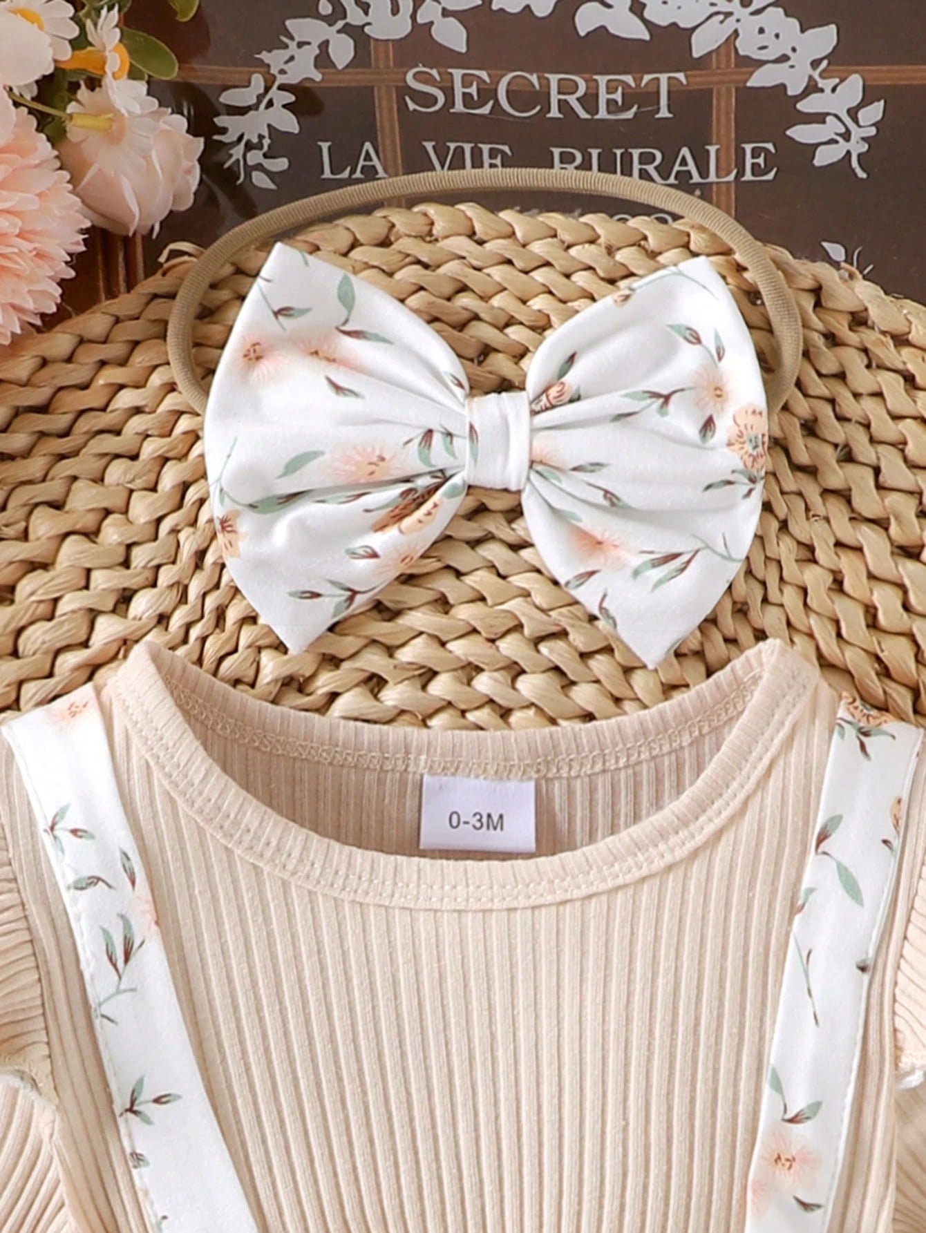  | SHEIN 1pc Infant/Toddler Girls Cute Round Neck Long Sleeve Jumpsuit, Thin For Spring/Autumn | Dress | Shein | OneHub