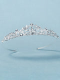 SHEIN 1pc Luxury Rhinestone Tiara Headband, Fashion Pageant Crown