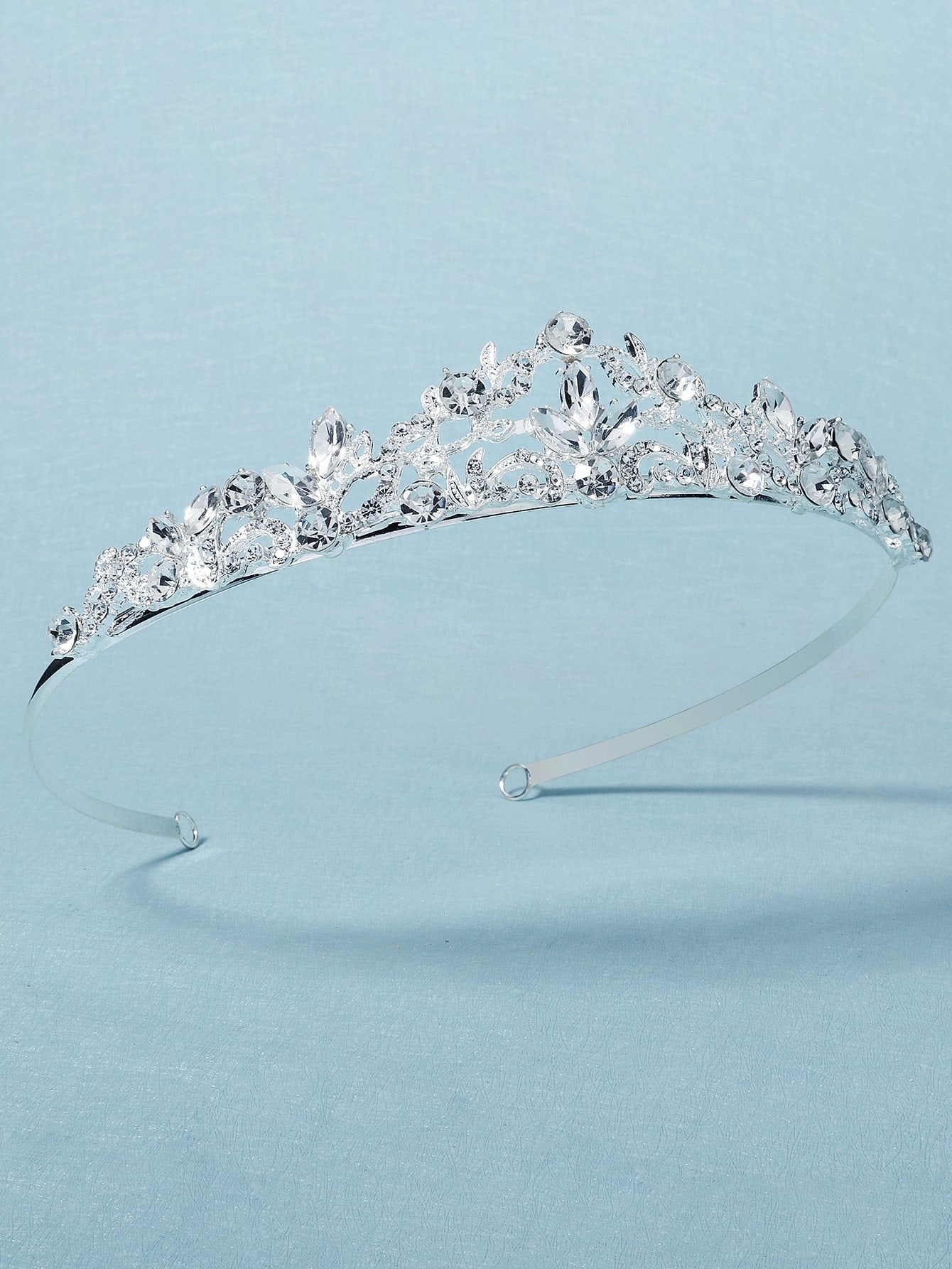 SHEIN 1pc Luxury Rhinestone Tiara Headband, Fashion Pageant Crown
