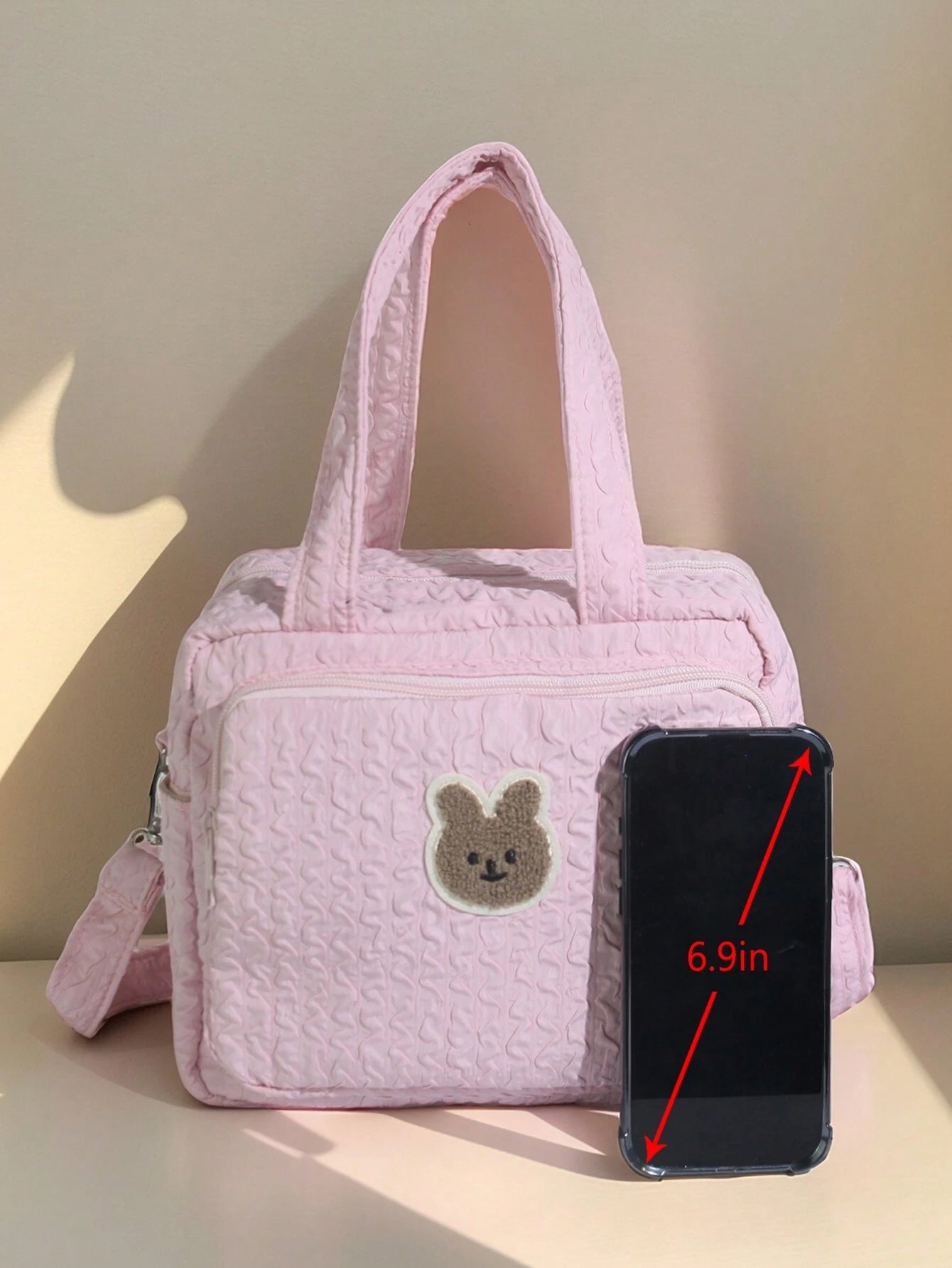  | SHEIN 1pc Multifunctional Diaper Bag For Mother And Baby Outdoor With Large Capacity, Embroidery And Insulation. Can Be Carried By Hand, Shoulder Or Crossbody. | Bags | Shein | OneHub