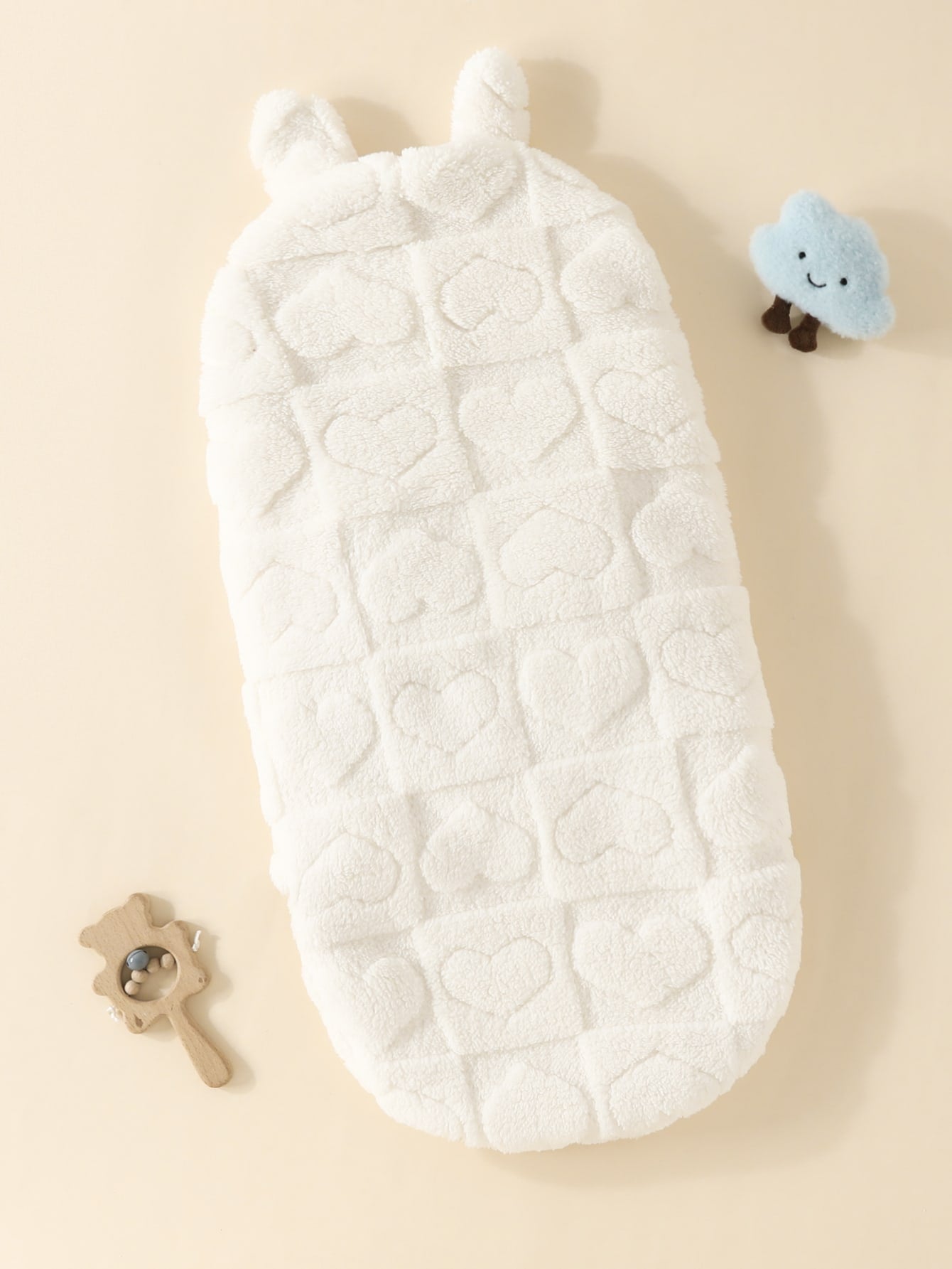  | SHEIN 1pc Newborn Rabbit Ear Double-layer Plush Baby Swaddle Blanket | Bags | Shein | OneHub