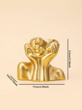  | SHEIN Nordic Style Golden Face Shape Flower Vase | Home Decor | Shein | OneHub