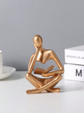  | SHEIN Resin Abstract Figure Reading Decorative Desk Ornament | Home Decor | Shein | OneHub