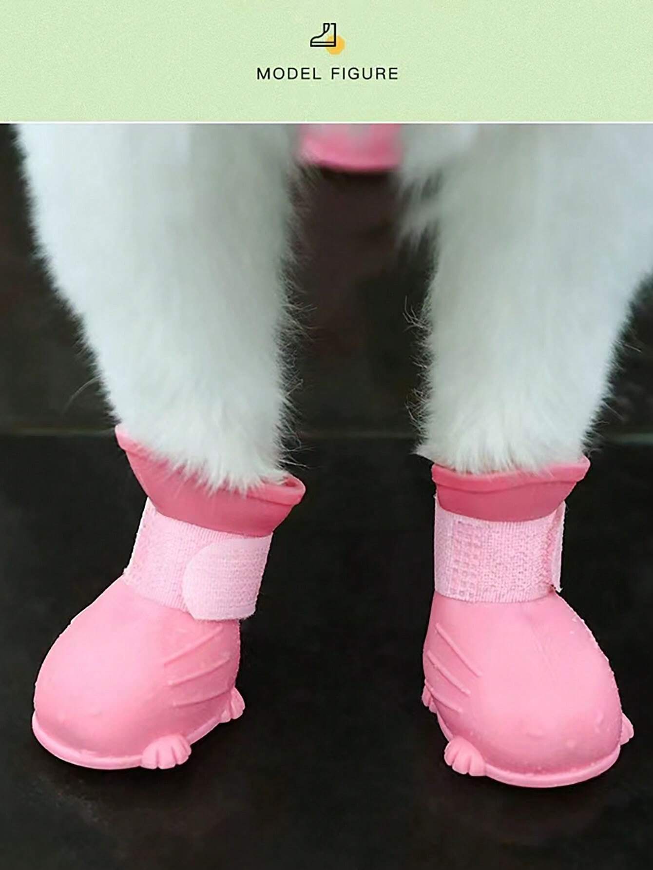  | SHEIN 1pc Pet Dog Rain Boots Spring Waterproof & Warm Shoes For Pet Paws, Slip-Resistant, Durable, Outdoors, Anti-Scratch For Nails And Cats | Dress | Shein | OneHub