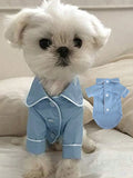  | SHEIN 1pc Pet Pajamas Knitted Clothes For Small Dogs, Chihuahua, Teddy, Pomeranian, With Cute Cup Print | Dress | Shein | OneHub