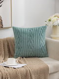 SHEIN 1pc Plush Stripe Pillowcase