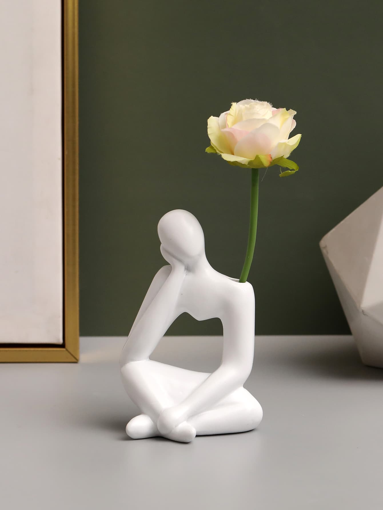  | SHEIN Polyresin Figure Design Flower Vase | Home Decor | Shein | OneHub