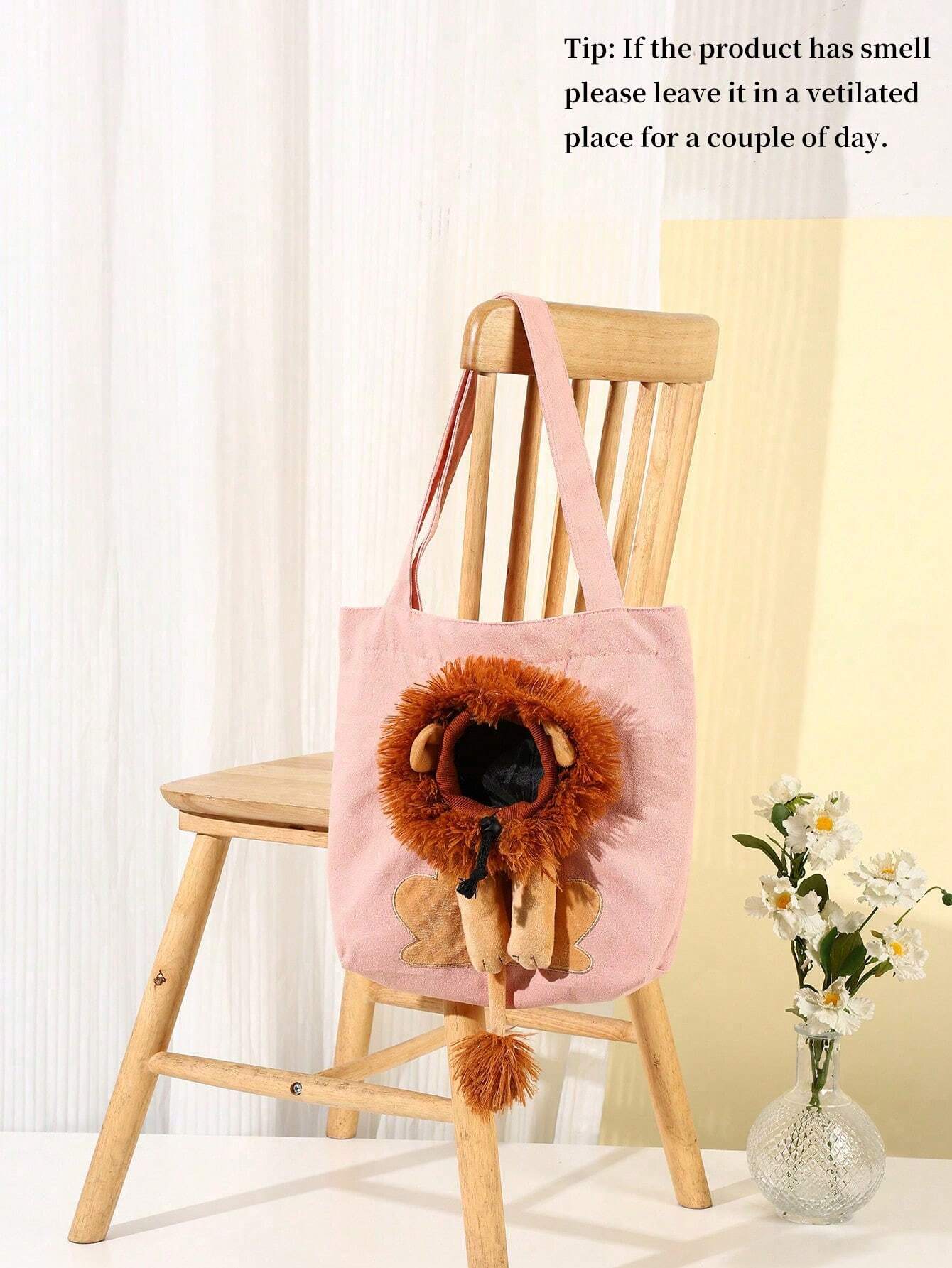  | SHEIN 1pc Small Lion Shaped Single-Shoulder Pet Carrier For Small Cats And Dogs With Head Out Design | Comb | Shein | OneHub