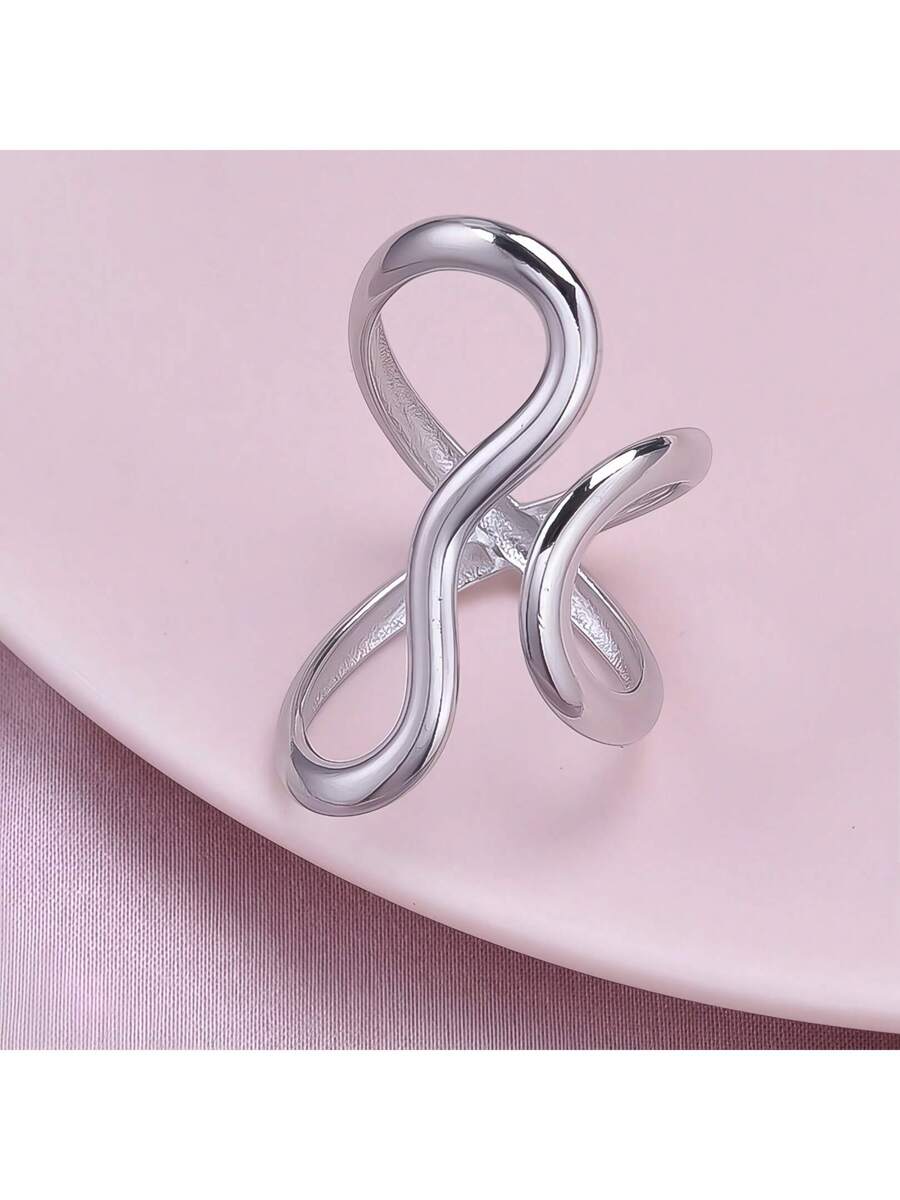  | SHEIN 1pc Stainless Steel Gold Color Ring Colorfast Popular Party Personalized Exaggerated Charms Jewelry Women | Ring | Shein | OneHub