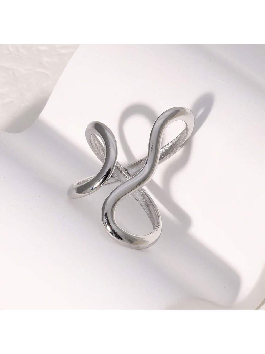  | SHEIN 1pc Stainless Steel Gold Color Ring Colorfast Popular Party Personalized Exaggerated Charms Jewelry Women | Ring | Shein | OneHub