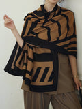 SHEIN 1pc Striped Pattern Scarf