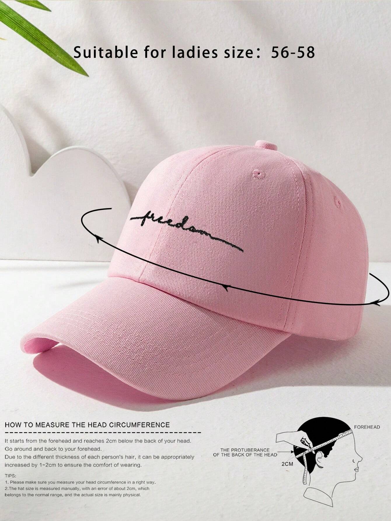 SHEIN 1pc Unisex Y2K Style Embroidered Freedom Baseball Cap, Adjustable Outdoor Sun Protection Leisure Cap, Suitable For Spring And Autumn Travel Beach Vacation, Men's Sun Hat, Green Cap