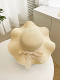  | SHEIN 1pc Women Bow Decor Boho Straw Hat, For Travel | Cap | Shein | OneHub