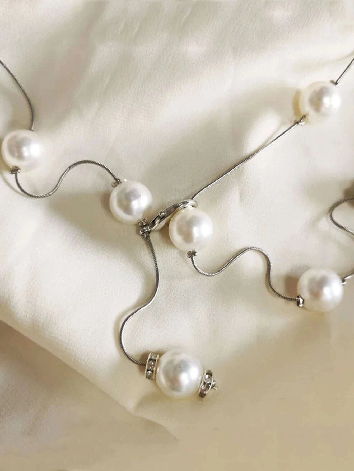  | SHEIN 1pc Women Faux Pearl Decor Elegant Chain Belt For Dress Decoration | Belt | Shein | OneHub