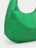  | SHEIN 1pc Women Vintage Minimalist Casual Faux Knitted Leather Leopard Print Crossbody Shoulder Bag, Suitable For Outing, Dating, Commuting | Bags | Shein | OneHub
