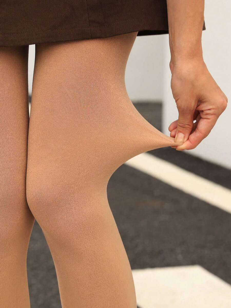  | SHEIN 1pc Women's 600D Fleece Thermal Lined Tights, Fashionable Minimalist Pantyhose Velvet Thick Tights | Tights | Shein | OneHub