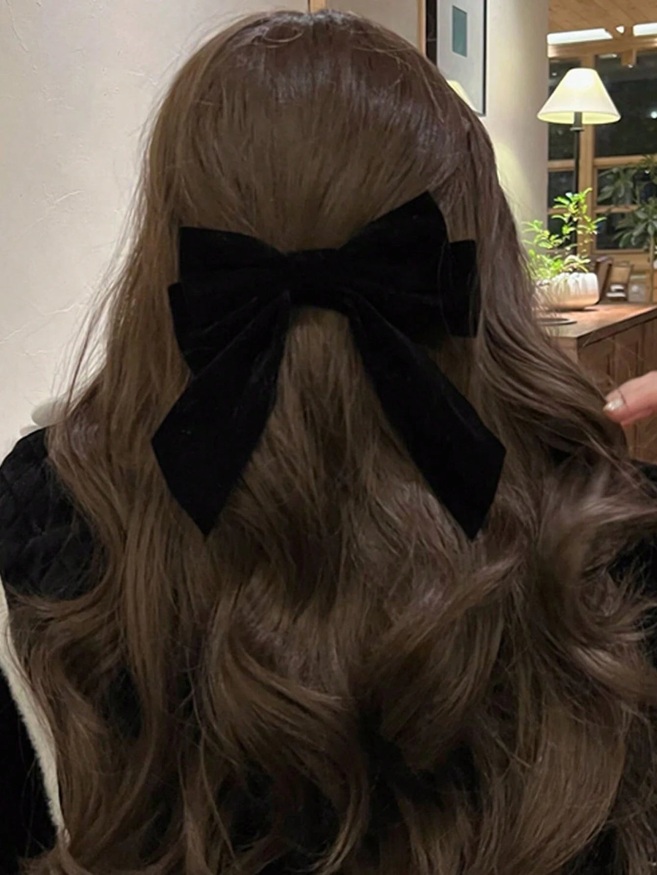  | SHEIN 1pc Women's Black Rose Velvet Ribbon Bow Hair Clip Claw, Suitable For Daily Hair Dressing, Clothing Matching And Accessorizing Cute | Hair Accessories | Shein | OneHub
