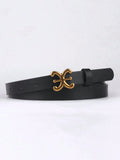  | SHEIN 1pc Women's Fashionable Pu Leather Belt With Metal Buckle; Retro Decorative Waistband For Sweaters, Coats, Dresses | Belt | Shein | OneHub