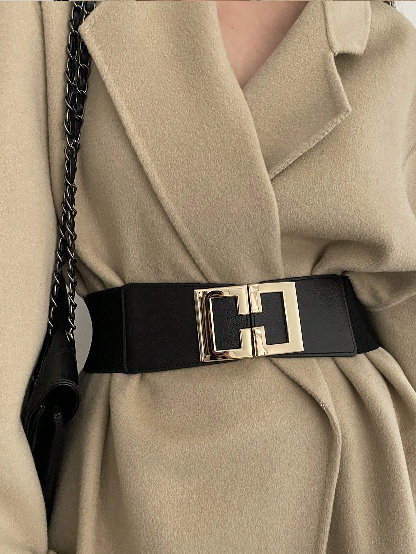  | SHEIN 1pc Women's Fashionable Slimming Pu Belt In Black Halloween Summer | Belt | Shein | OneHub