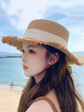  | SHEIN 1pc Women's Fashionable Straw Hat With Bowknot Decoration, Elegant Bohemian Sun Protection Beach Hat Suitable For Beach, Travel, Daily Wear And Parties | Cap | Shein | OneHub