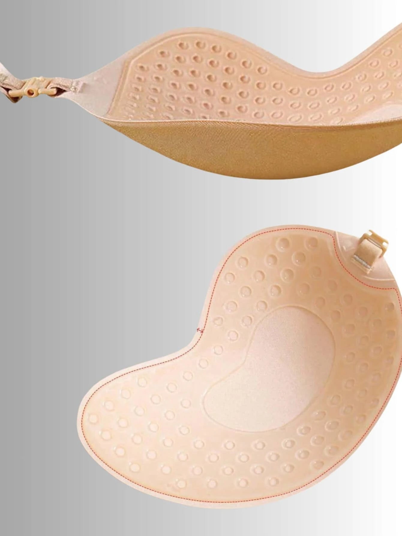  | SHEIN 2-Pcs Seamless Invisible Silicone Bra - Natural Touch Push-Up Adhesive - Secure Fit Buckle Design - Women's Lingerie And Lingerie Accessories - Suitable For All Occasions | Lingerie | Shein | OneHub