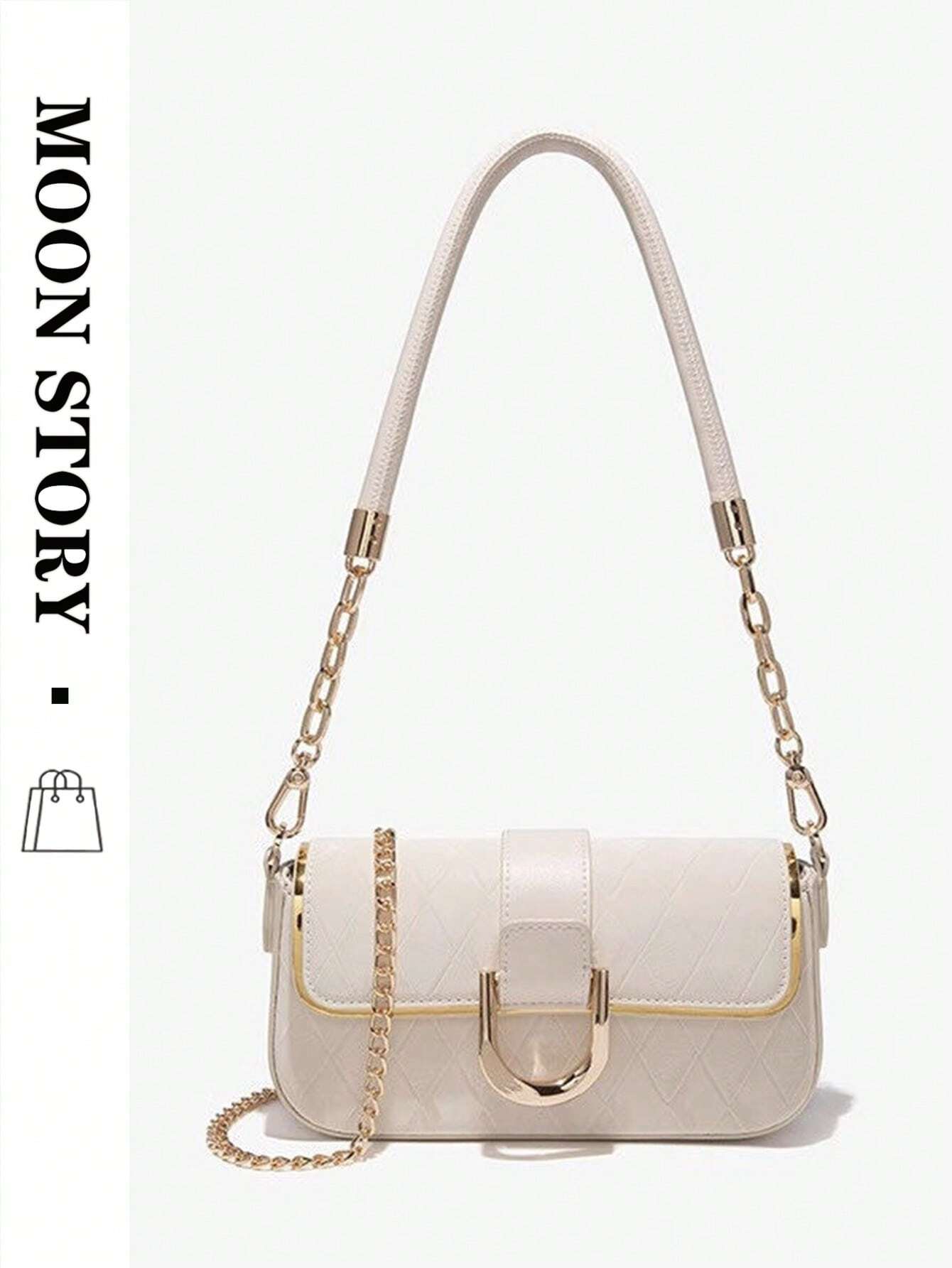  | SHEIN 2025 New Fashion Armpit Bag, High-End Texture, Simple And Elegant, Versatile Casual Rhombic Chain Small Shoulder Bag, Cross-Body Bag (Copy) | Bags | Shein | OneHub