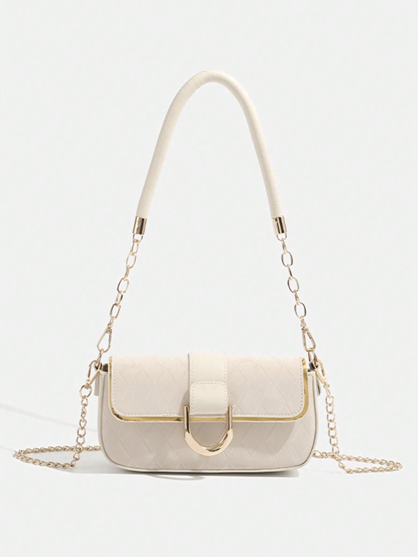  | SHEIN 2025 New Fashion Armpit Bag, High-End Texture, Simple And Elegant, Versatile Casual Rhombic Chain Small Shoulder Bag, Cross-Body Bag (Copy) | Bags | Shein | OneHub