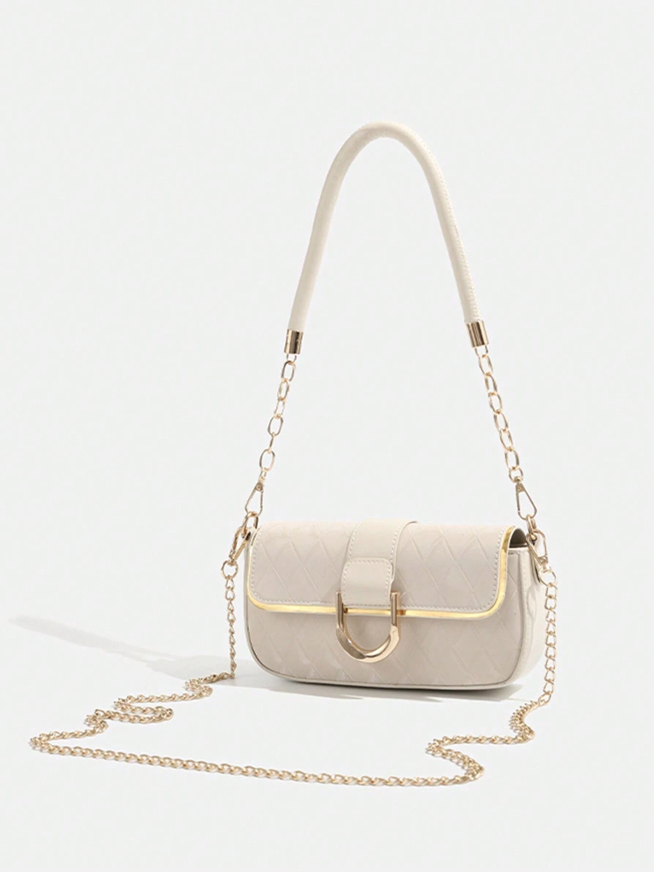  | SHEIN 2025 New Fashion Armpit Bag, High-End Texture, Simple And Elegant, Versatile Casual Rhombic Chain Small Shoulder Bag, Cross-Body Bag (Copy) | Bags | Shein | OneHub