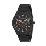 Michael Fellini Black Stainless Steel Black Dial Quartz Watch for Men - MF2242-5