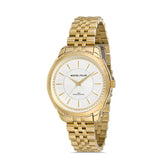 Michael Fellini Gold Stainless Steel Silver Dial Quartz Watch for Men - MF2275-2