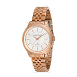 Michael Fellini Rose Gold Stainless Steel Silver Dial Quartz Watch for Men - MF2275-5