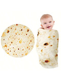 SHEIN 285 GSM Soft Flannel Tortilla Baby Blanket - The Perfect Funny Gift For Baby Showers! Love Valentine