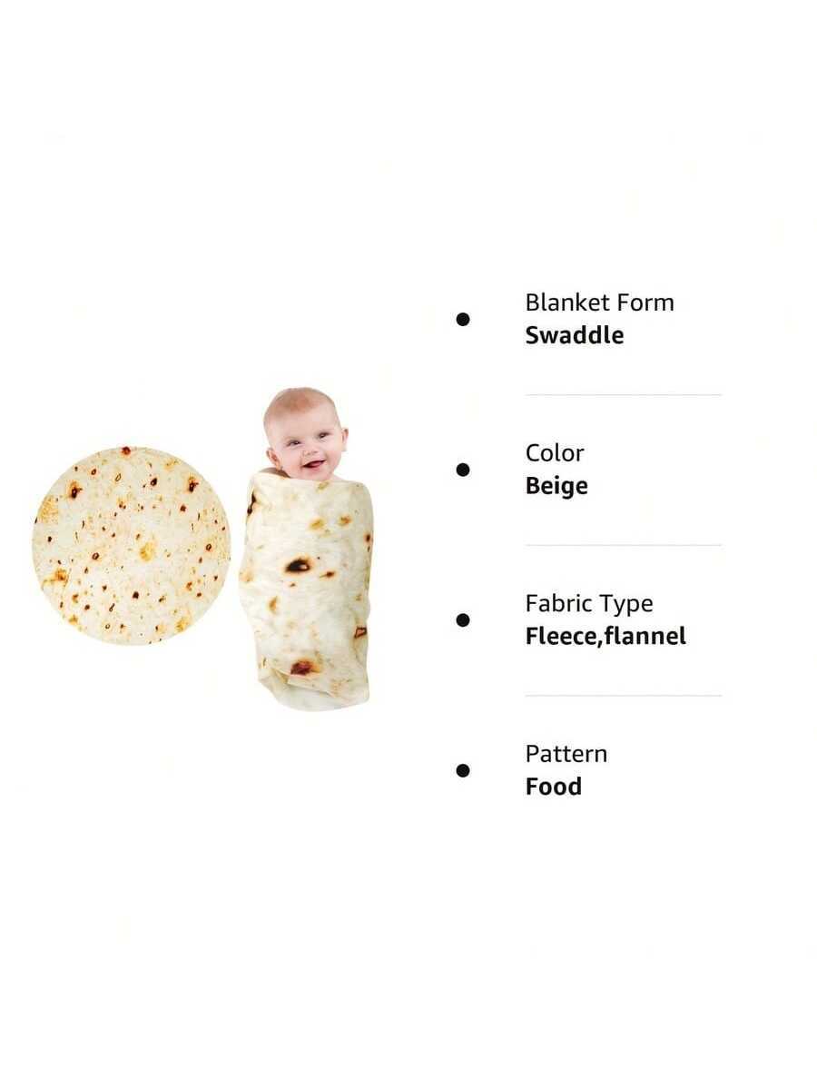  | SHEIN 285 GSM Soft Flannel Tortilla Baby Blanket - The Perfect Funny Gift For Baby Showers! Love Valentine | Bags | Shein | OneHub