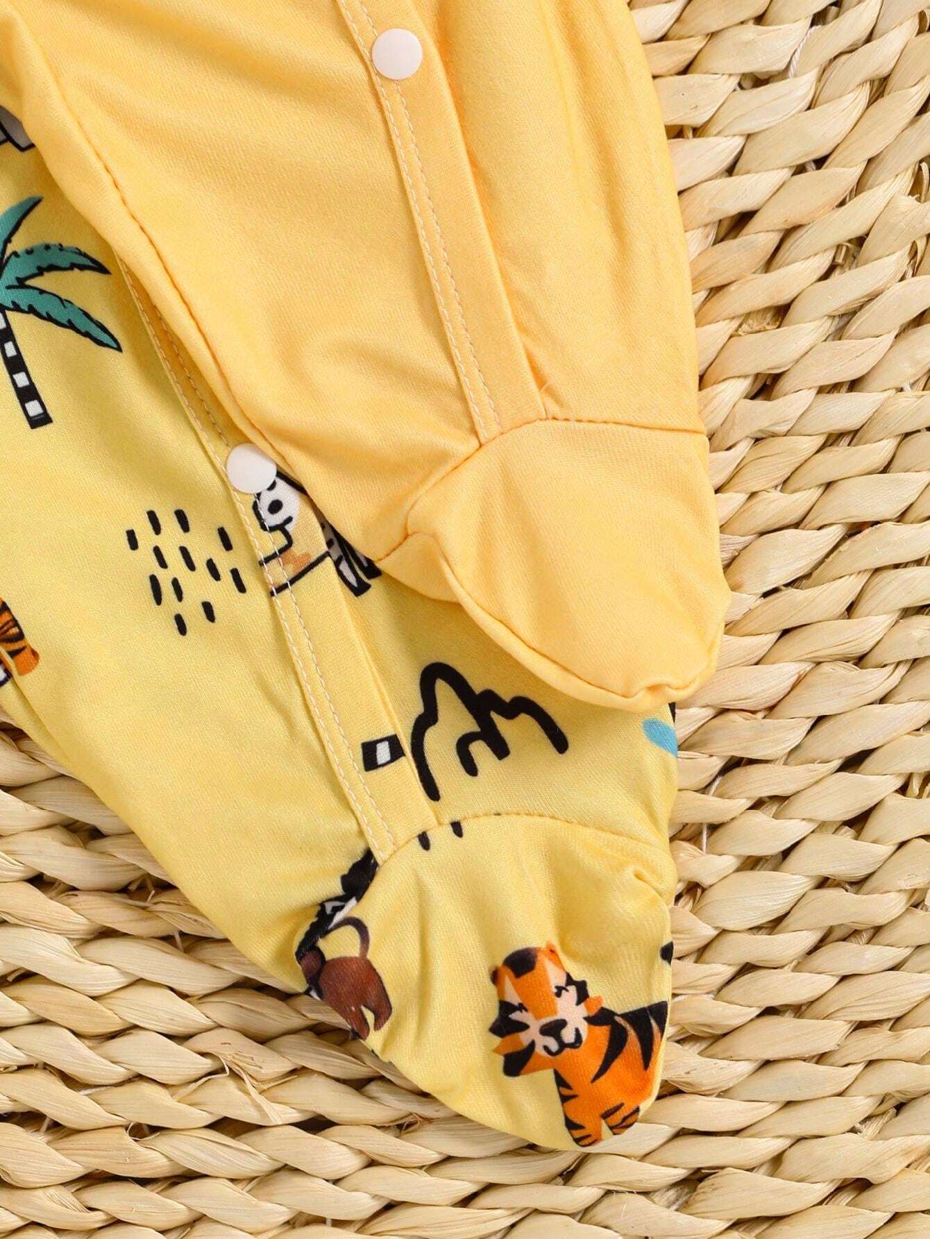  | SHEIN 2pcs/Set Infant/Toddler Boys Simple Cute Printed Snap Front Romper | Dress | Shein | OneHub