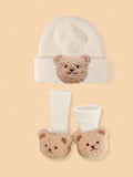  | SHEIN 2pcs Baby Bear Knit Hats And Socks, Soft And Warm For Boys And Girls Daily Use. | Cap | Shein | OneHub
