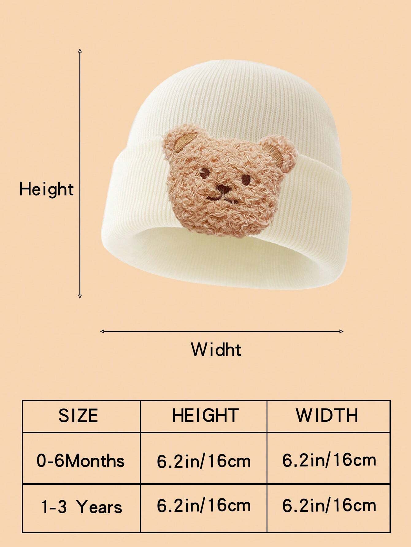  | SHEIN 2pcs Baby Bear Knit Hats And Socks, Soft And Warm For Boys And Girls Daily Use. | Cap | Shein | OneHub