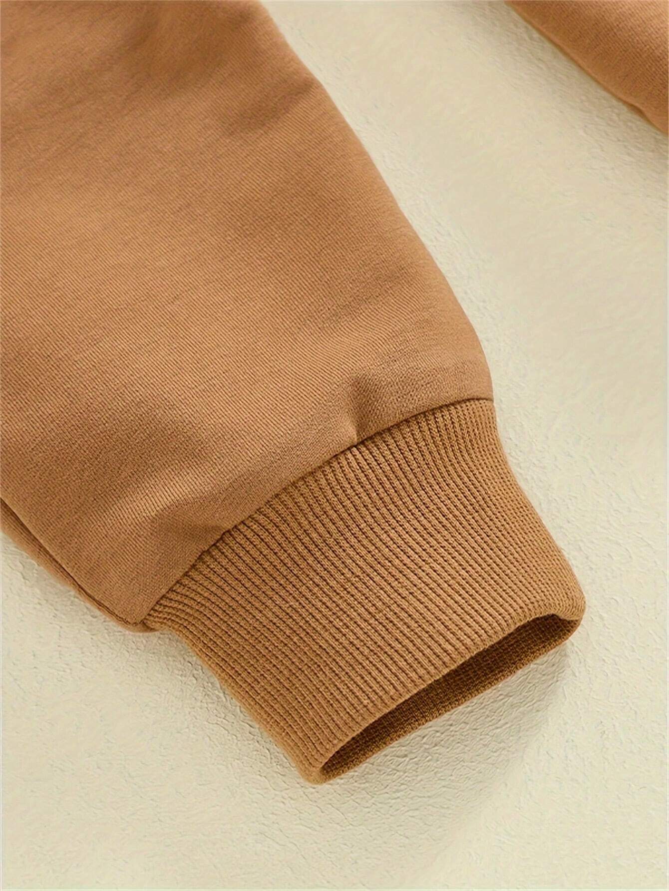  | SHEIN 2pcs Baby Boy "Mom's Little Man" Letter Print Long Sleeve Sweatshirt And Pants Sports Suit | Romper | Shein | OneHub