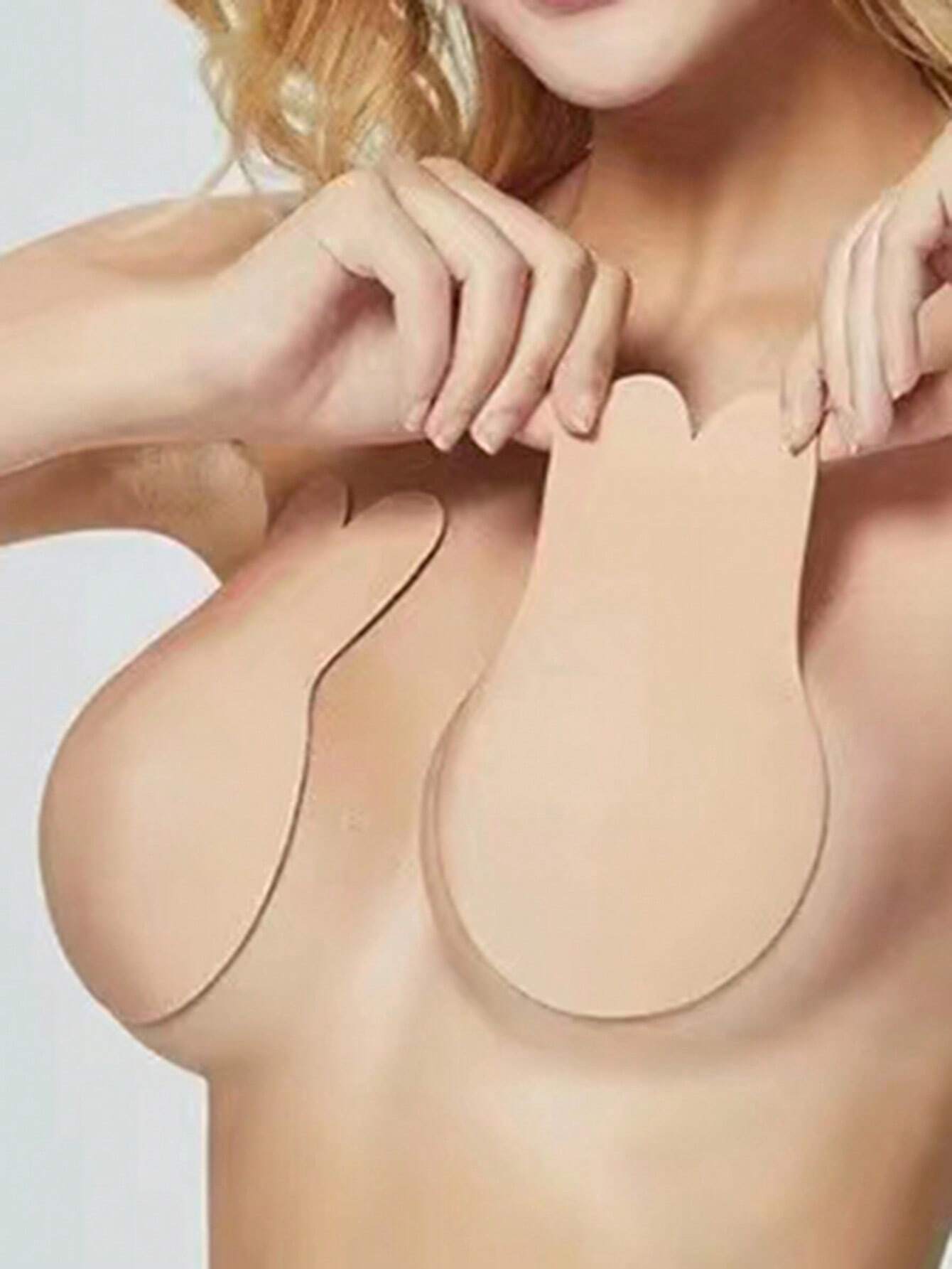  | SHEIN 2pcs Reusable Rabbit Ear Nipple Covers, Invisible Silicone | Lingerie | Shein | OneHub