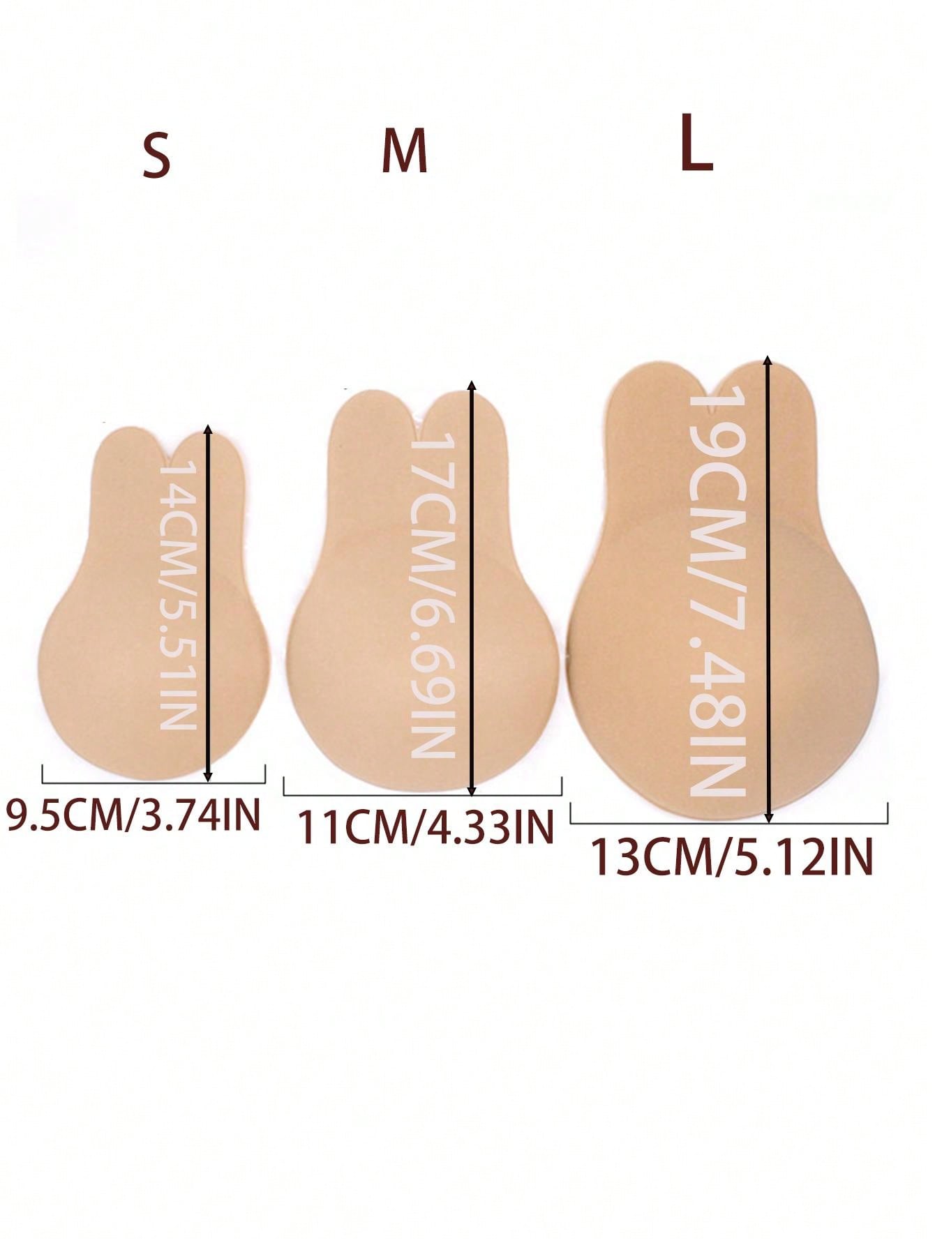  | SHEIN 2pcs Reusable Rabbit Ear Nipple Covers, Invisible Silicone | Lingerie | Shein | OneHub