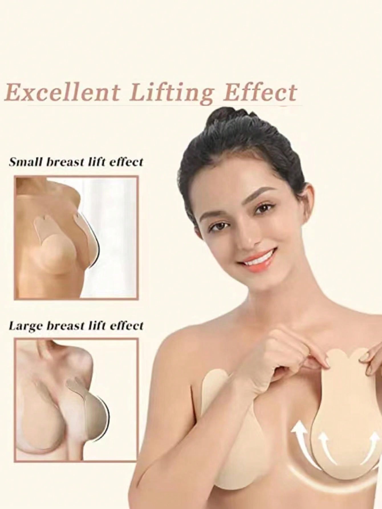  | SHEIN 2pcs Reusable Rabbit Ear Nipple Covers, Invisible Silicone | Lingerie | Shein | OneHub