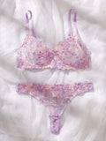  | SHEIN 2pcs/Set Romantic Purple Underwire Women's Bra And Panty Set | Lingerie | Shein | OneHub