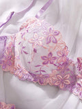  | SHEIN 2pcs/Set Romantic Purple Underwire Women's Bra And Panty Set | Lingerie | Shein | OneHub