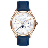 Movado Heritage Navy blue Leather Mother of pearl Dial Quartz Watch for Women - 3650011