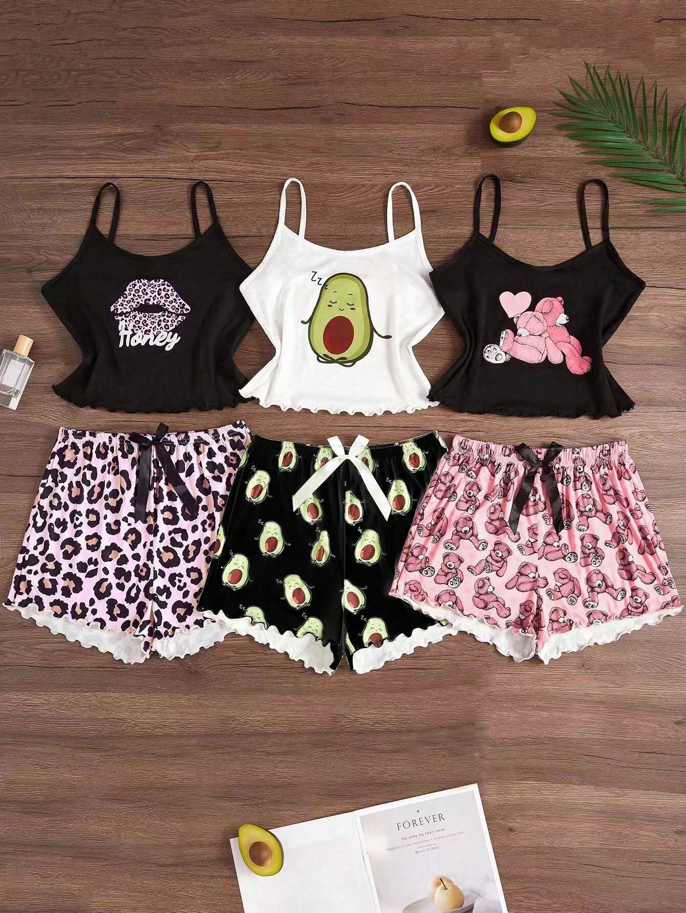 | SHEIN 3pcs/Set Cartoon Print Camisole & Shorts Pajama Set | PJ Set | Shein | OneHub