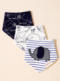  | SHEIN 3pcs Baby Cartoon Graphic Bandana Bib Set | Bags | Shein | OneHub
