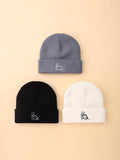  | SHEIN 3pcs Baby Dinosaur Embroidered Knit Beanie | Cap | Shein | OneHub