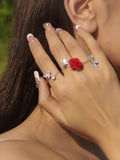  | SHEIN 3pcs Flower & Butterfly Decor Ring | Ring | Shein | OneHub
