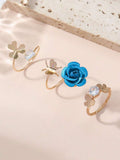  | SHEIN 3pcs Flower & Butterfly Decor Ring | Ring | Shein | OneHub