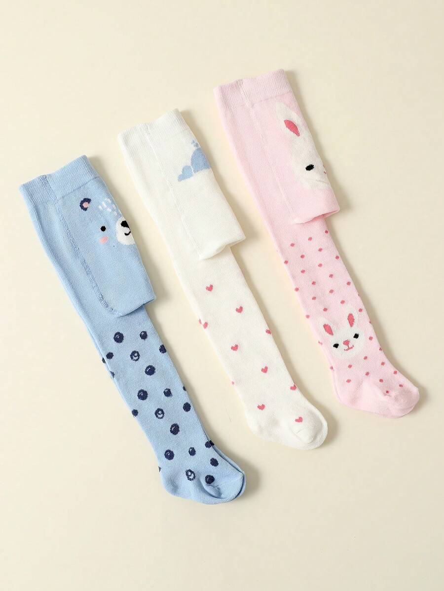  | SHEIN 3pcs Set Baby Girls Stylish Ruffle Bum Tights, Warm Knitted Leggings For Fall Winter | Dress | Shein | OneHub